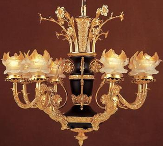 Lotus design decorative indoor brass pendant lighting(WD5061-8 )