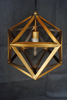Hexagon frame modern decorative copper pendant lamp (SG108S)