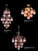 Red Crystal Decorative Long Brass Pendant Lamp (WD06020-49)