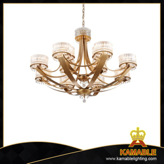 European modern home lobby glass chandelier (GD3027-8+4)