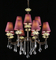 Pretty style modern hotel lobby crystal pendant light(SAC-01-L6 )