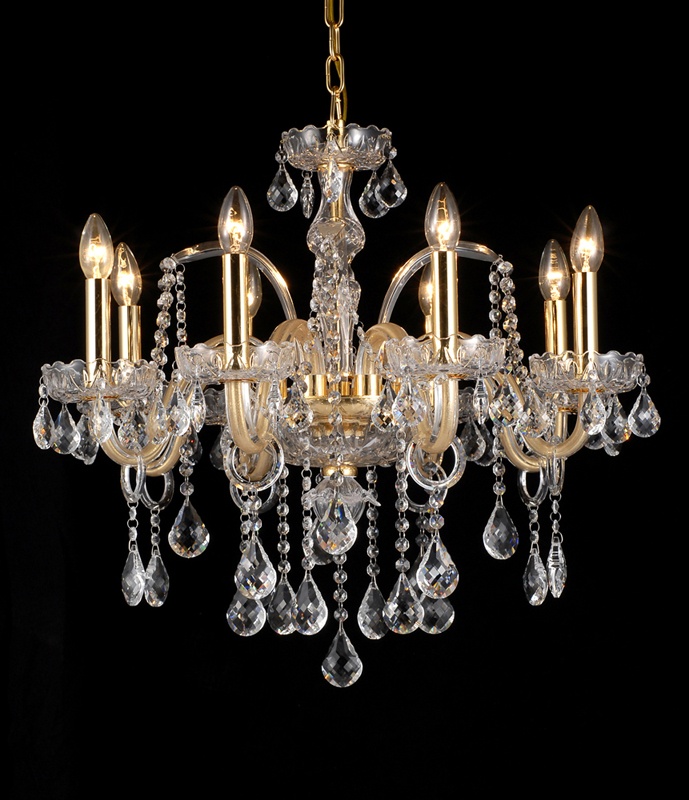 Newest style hotel lobby glass chandelier(11001-8L)