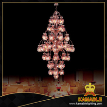 Red Crystal Decorative Long Brass Pendant Lamp (WD06020-49)