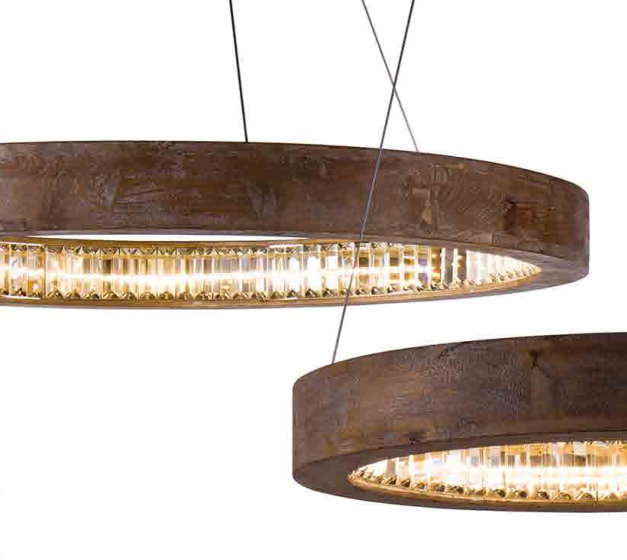 Living room decorative round crystal pendant lamp (1626D60)
