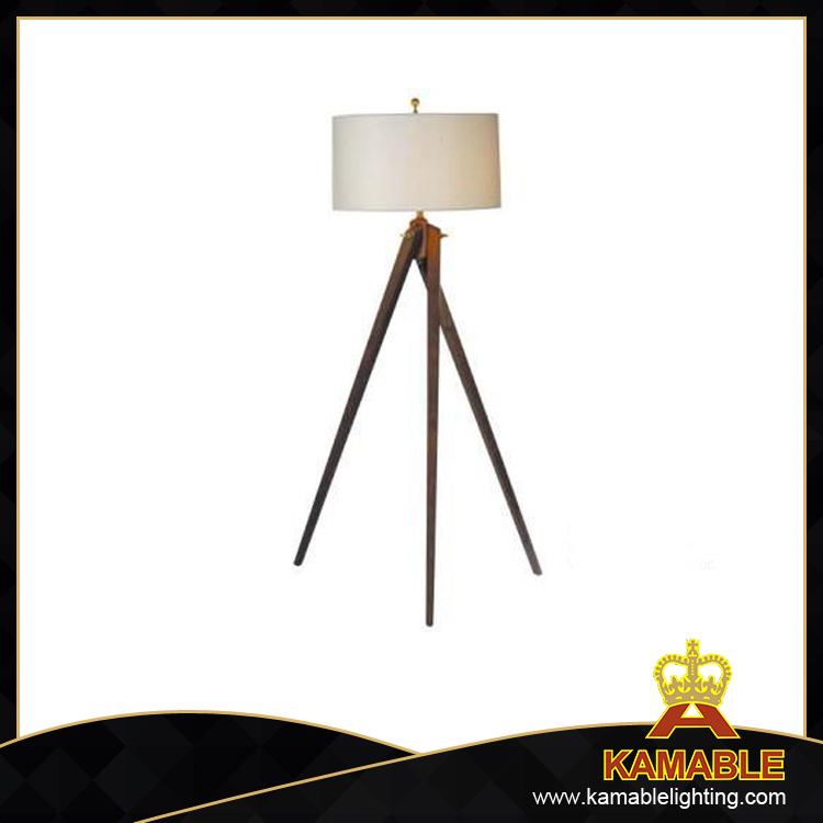 Artistic Wooden with Fabric Shade Floor Lamps (F712)