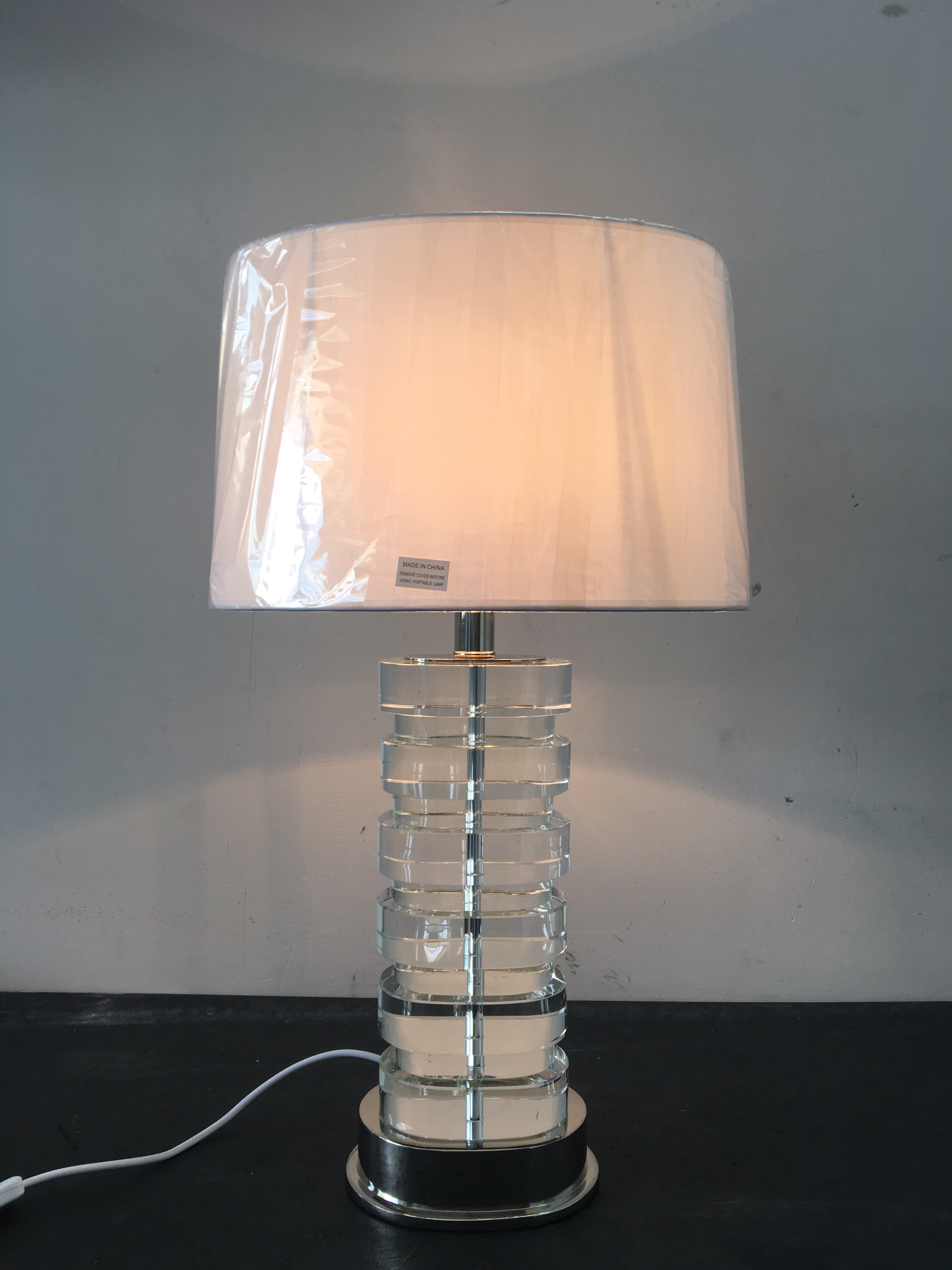 Living room clear crystal table lamp (TL1236)