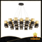 Modern surround type aluminum decorative chandelier(GD18139P-L18)