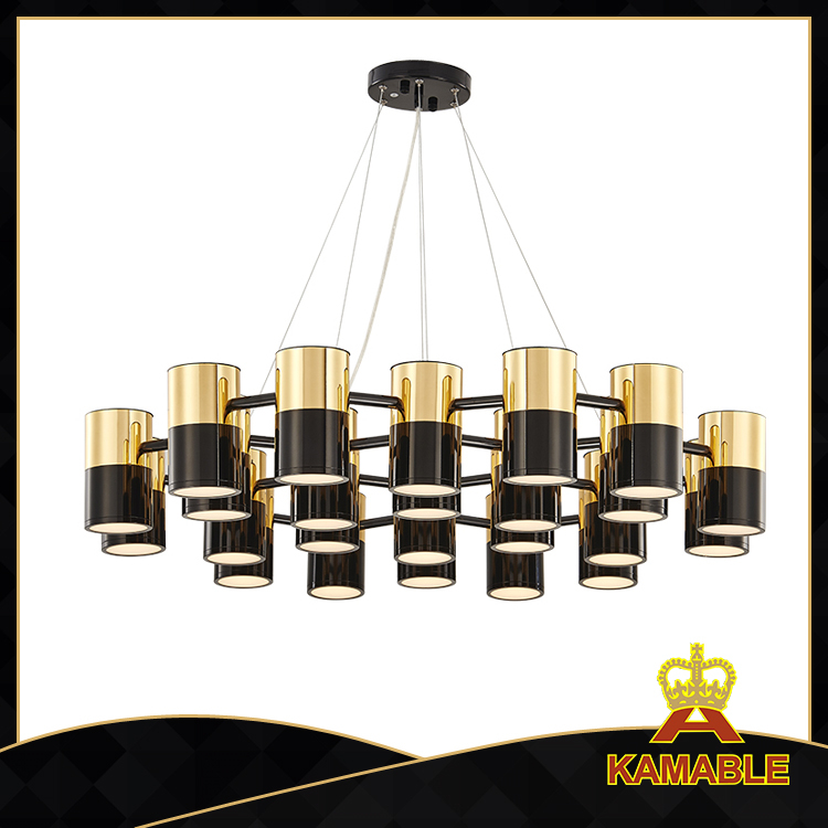 Modern surround type aluminum decorative chandelier(GD18139P-L18)