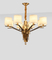 Modern Murano style golden decoration pendant light(GD18128P-D600)