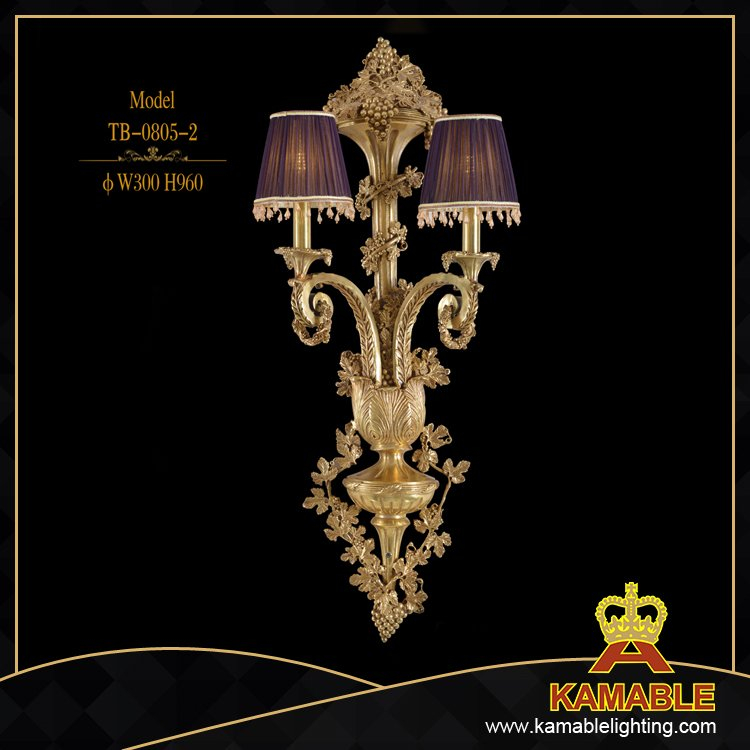 Luxury Lobby Brass Decorative Wall Lamp (TB-0805-2)