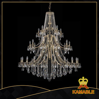 Hotel luxury crystal Ceiling chandelier (1771-20+10+5 B GB)
