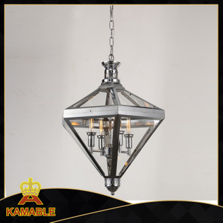 New design steel decorative lantern shape pendant light(KM0074P-4)