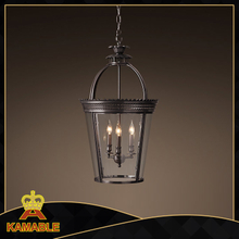 Nickel finished distinctive decorative hotel pendant lamp (KM0113P-3)