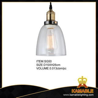 Economical simple glass pendant lamp for home (SG50)