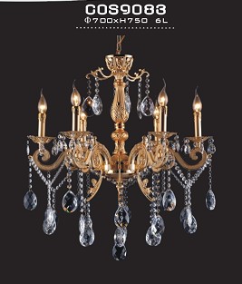 Elegant indoor decorative cast aluminum chandelier(cos9083)