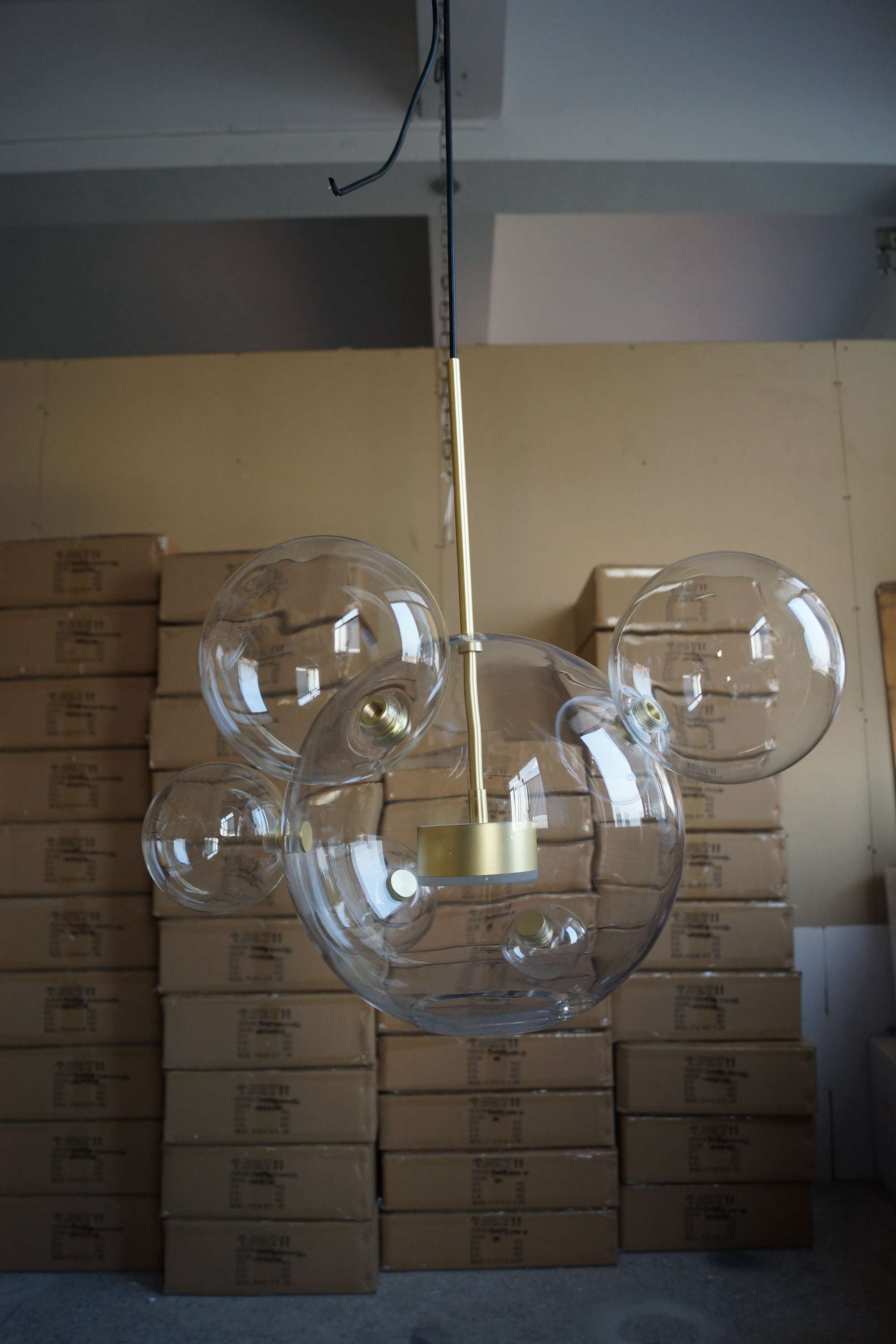 Home bedroom decorative glass pendant lighting(9214P-3L)