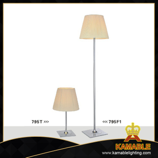 Contemporary Floor Lamps with Cream White Shade (795F1)