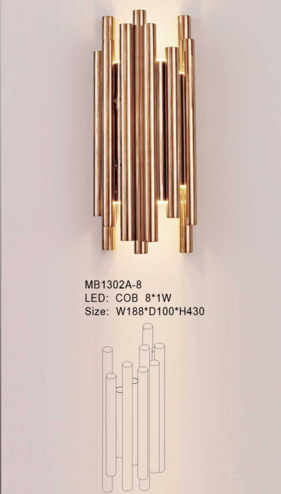 Modern Metal Hotel Lobby Rose Gold Pendant Lighting (MD1302B-54)