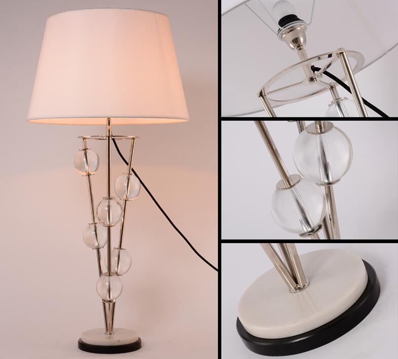 European hotel guest room decorative crystal table lamp. (TL3104)