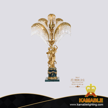 Luxury Elegant Living Room Crystal Brass Desk Lighting (FT-0656-3+3)