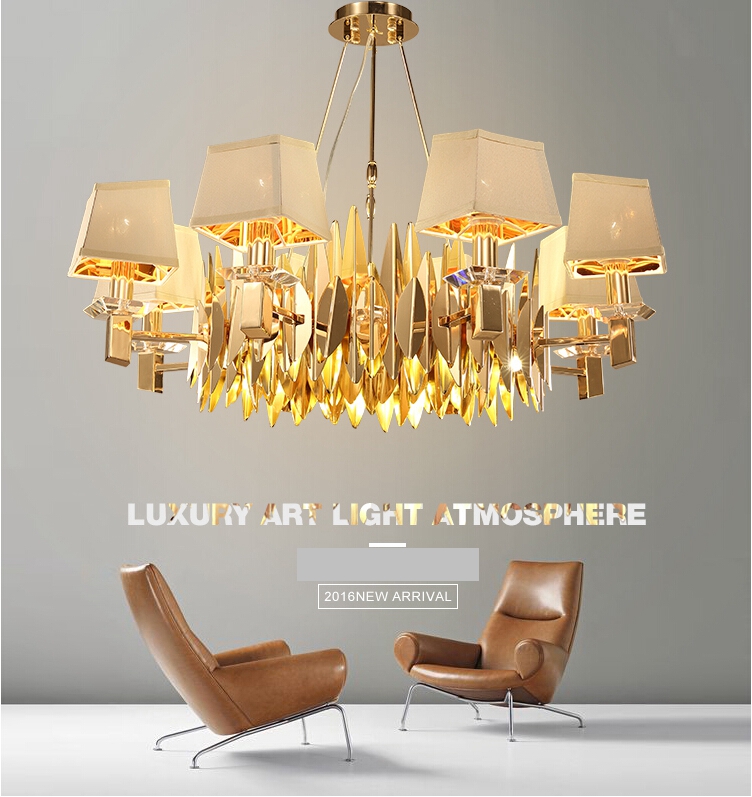 Luxury art light Atmosphere project pendant light(GD18127P-6)