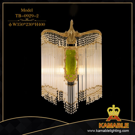 Crystal decorative home brass wall lamp (TB-0929-2)