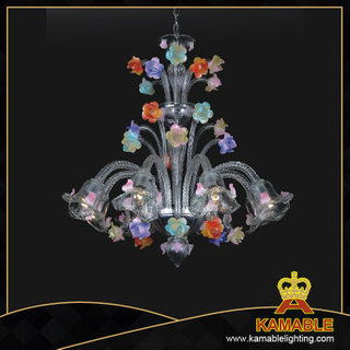 Murano Style Flower Glass Chandelier(81123-8)