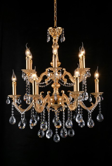Delicate indoor decorative cast aluminum chandelier(9128-12+6+6L )