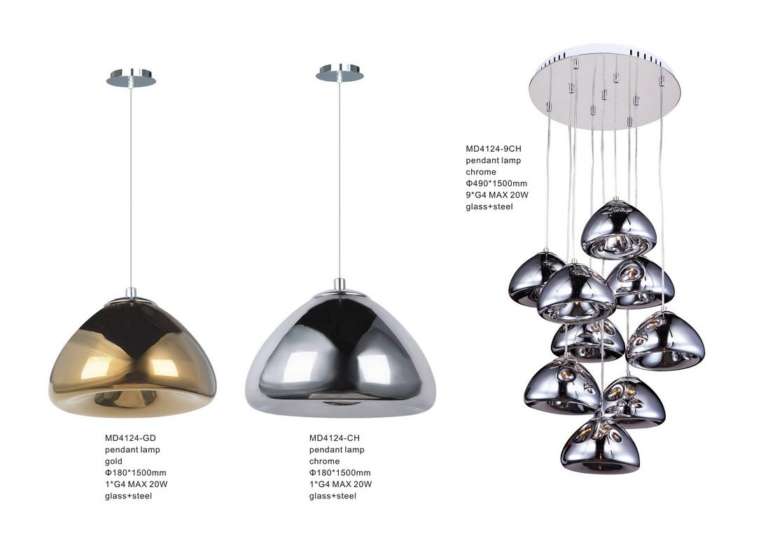 Noble style decorative modern indoor pendant light (MD4124R-9CH ) 