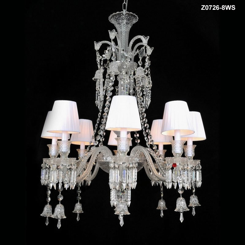 Traditional style modern hotel lobby crystal pendant lights(KM-Z0726-8WS )