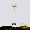 Decorative Antique Brass Floor Lamp for Hotel Living Room (FL-0880-5+1)