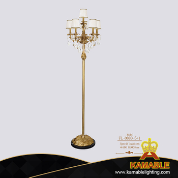 Decorative Antique Brass Floor Lamp for Hotel Living Room (FL-0880-5+1) -  Buy brass floor lamp, floor lighting, Project Floor Lights Product on  Kamable Lighting Co., Ltd.