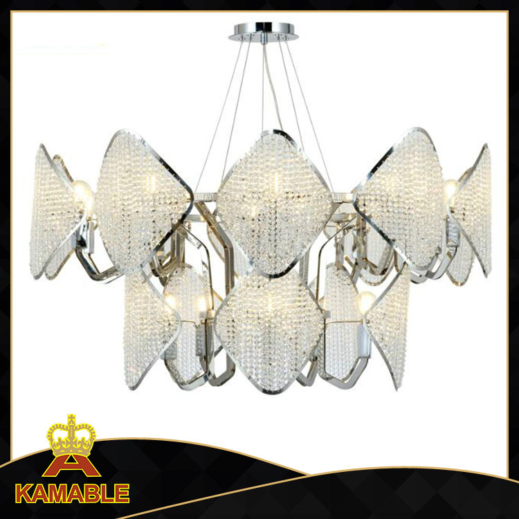 Home decorative modern crystal beads pendant lamp (KAP17-037)