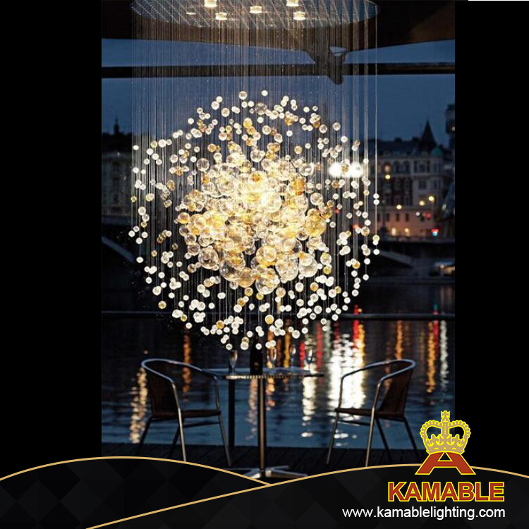Hotel Lobby Glass Pendant Lamp for Project (KPL1801)