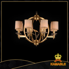 Classical Brass Fabric Shade Home Decoration Pendant Light(FD-0710-8)