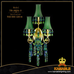 Green color brass wall light decoration(TB-0824-3)