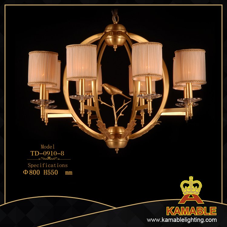 European brass pendant lighting for hotel bedroom (TD-0910-5)