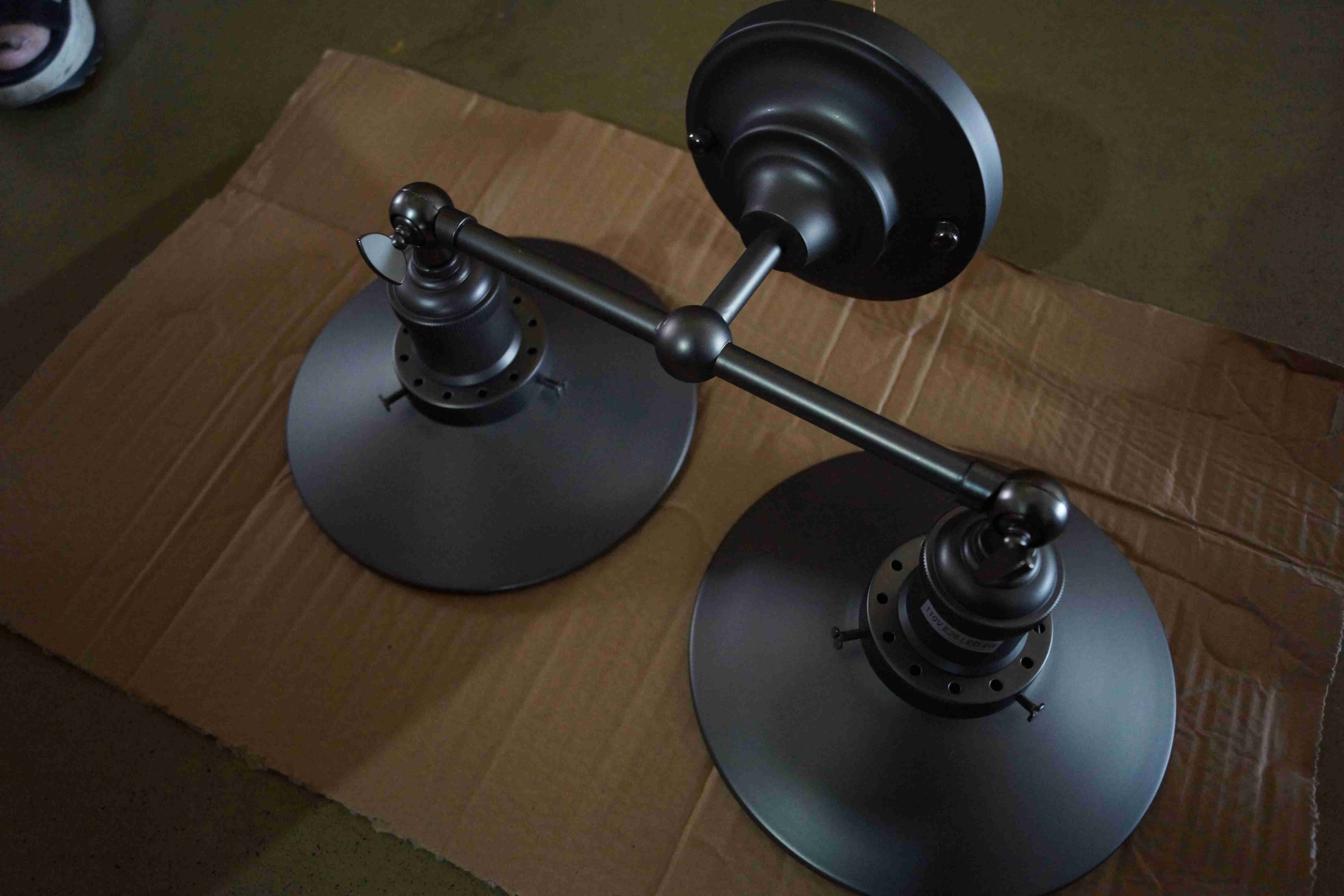 Black steel interior decorative industrial pendant lights (C2013L-3)
