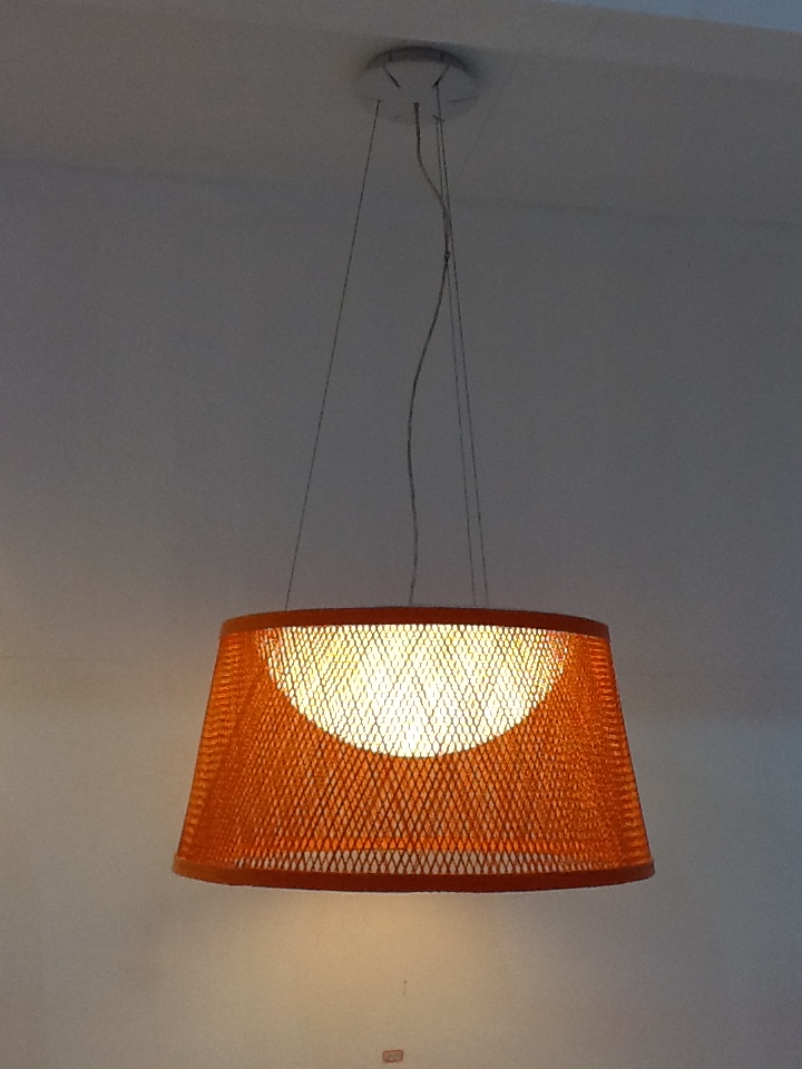 Modern Aluminium Floor Lamp White Fabric Lampshade (2158F2)