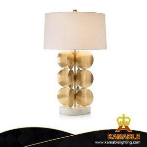 Hotel Bedroom Gold Metal Table Lamp (KPL1814)
