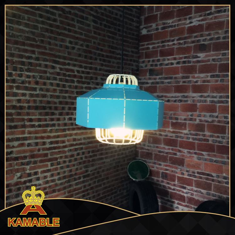 Modern bule aluminum pendant light for resturants (AT408P-1)
