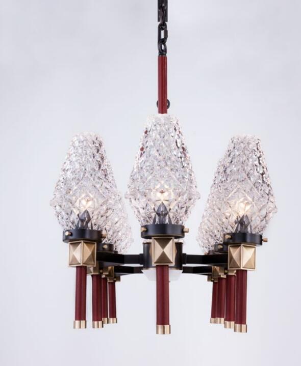 Murano style home decorative glass with lamp shade pendant light(PD10373-900)