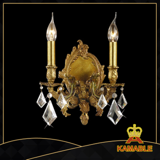 Brass with Crystal Decoration Wall Lamp (MB0800-2)