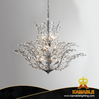 Hotel Chrome Decorative K9 Crystal Pendant Lighting (KA4426-L6)