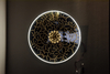 Classic Round Shape Brass Flower Wall Light (KAW18-096)