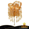 Luxurious Golden Bright Hotel Hallway Glass Wall Lamp (KA315-2W)